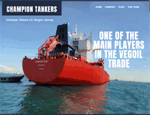 Tablet Screenshot of champion-tankers.no